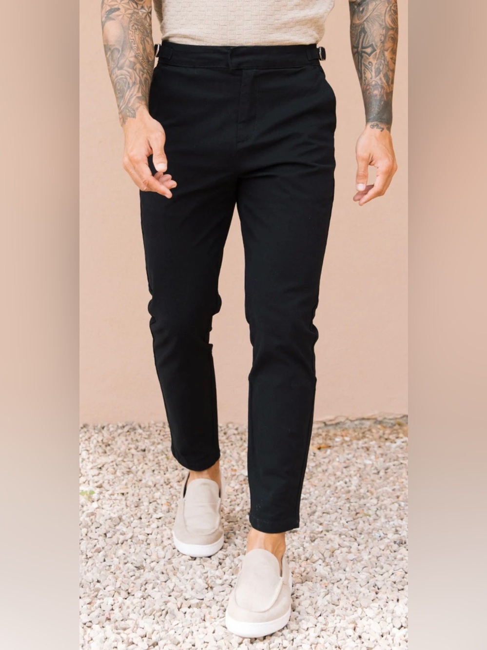 Mauvais Beaufort Stretch Chinos Black Size 30 NWT IN PACKAGE
